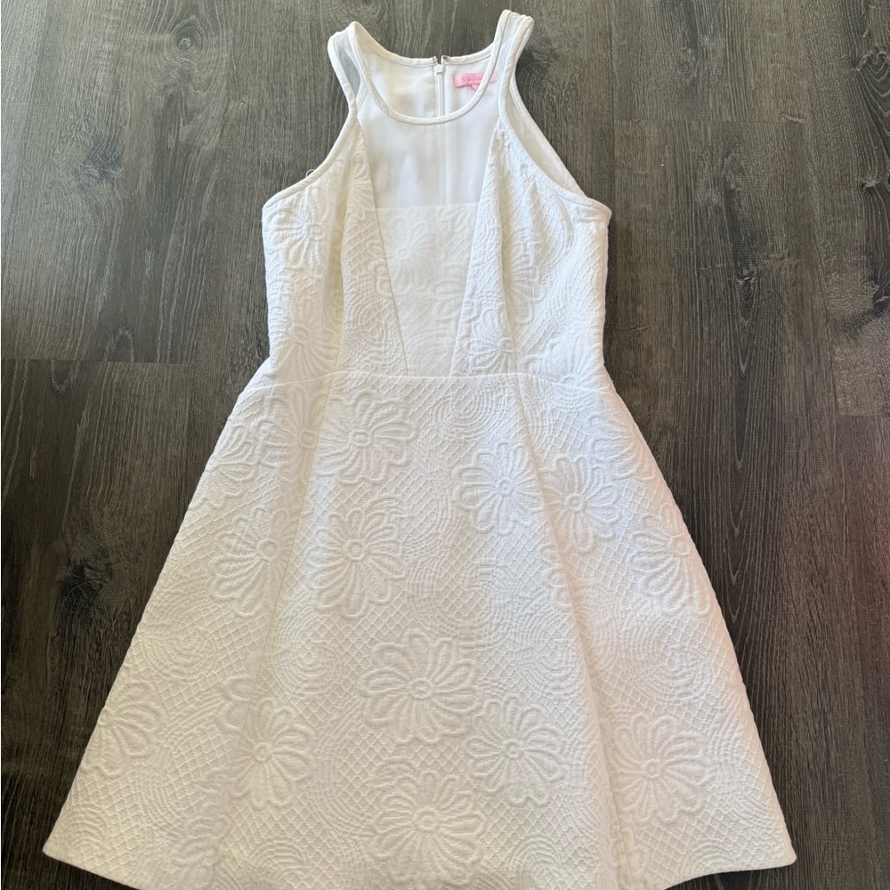 NWOT Lilly Pulitzer Cream Halter A-Line Sundress